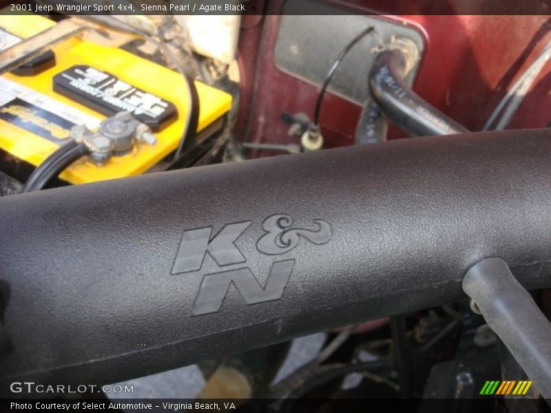 Sienna Pearl / Agate Black 2001 Jeep Wrangler Sport 4x4