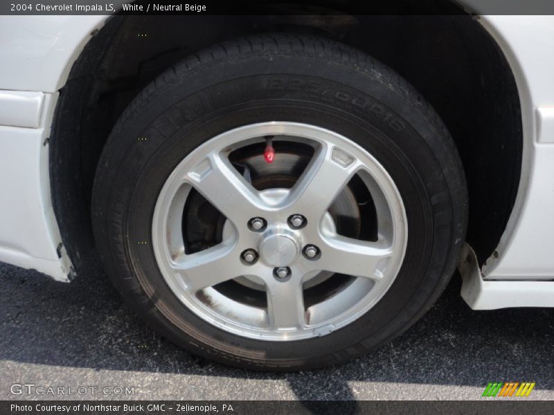 White / Neutral Beige 2004 Chevrolet Impala LS