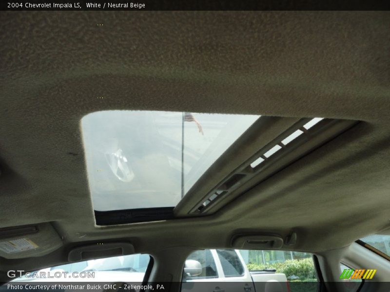 White / Neutral Beige 2004 Chevrolet Impala LS