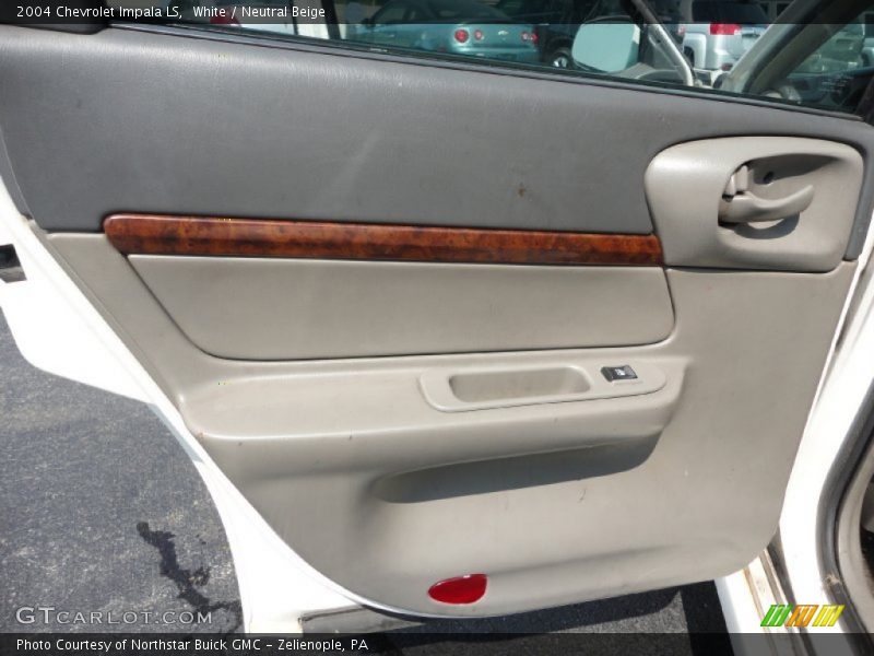 White / Neutral Beige 2004 Chevrolet Impala LS