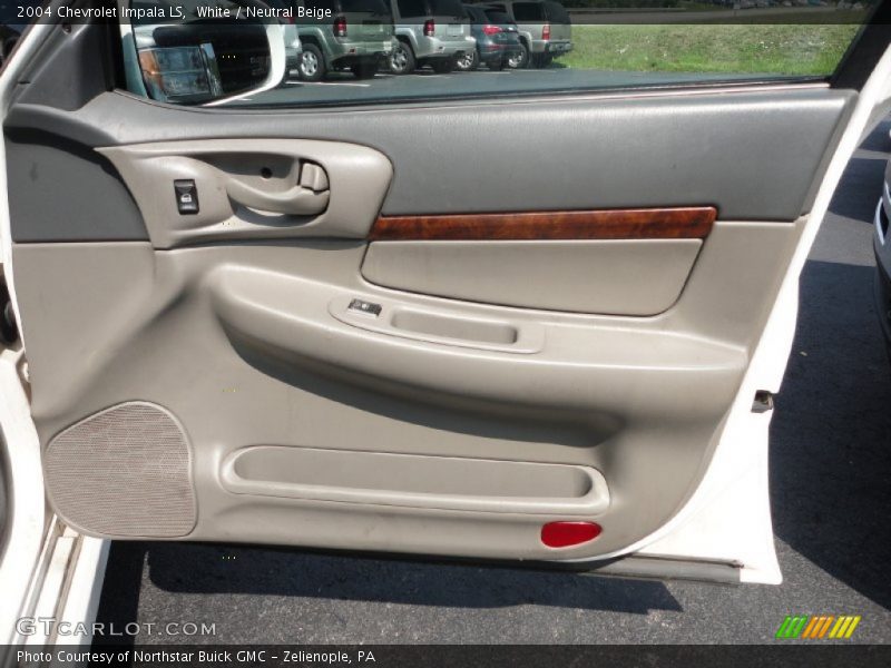 White / Neutral Beige 2004 Chevrolet Impala LS