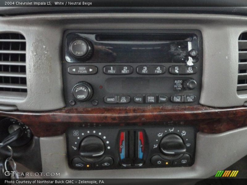 White / Neutral Beige 2004 Chevrolet Impala LS