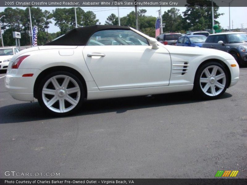 Alabaster White / Dark Slate Grey/Medium Slate Grey 2005 Chrysler Crossfire Limited Roadster