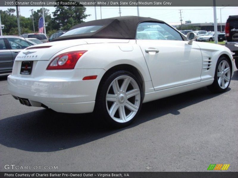 Alabaster White / Dark Slate Grey/Medium Slate Grey 2005 Chrysler Crossfire Limited Roadster