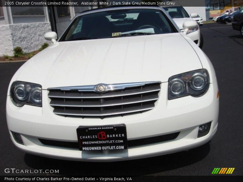 Alabaster White / Dark Slate Grey/Medium Slate Grey 2005 Chrysler Crossfire Limited Roadster