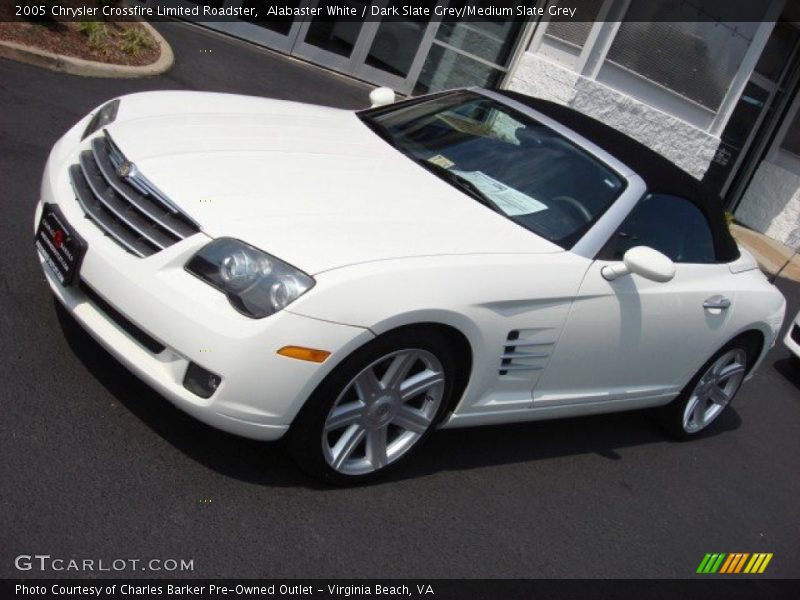 Alabaster White / Dark Slate Grey/Medium Slate Grey 2005 Chrysler Crossfire Limited Roadster