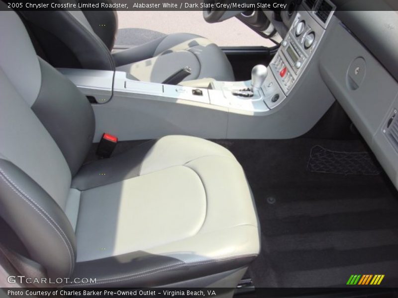 Alabaster White / Dark Slate Grey/Medium Slate Grey 2005 Chrysler Crossfire Limited Roadster