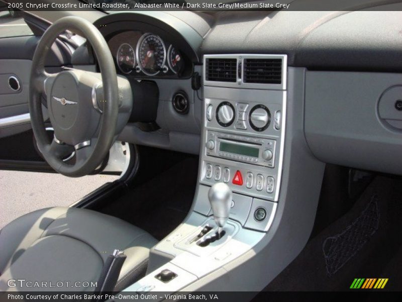 Alabaster White / Dark Slate Grey/Medium Slate Grey 2005 Chrysler Crossfire Limited Roadster