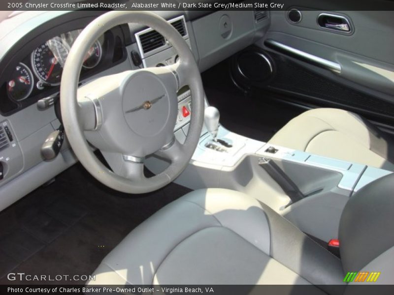 Alabaster White / Dark Slate Grey/Medium Slate Grey 2005 Chrysler Crossfire Limited Roadster