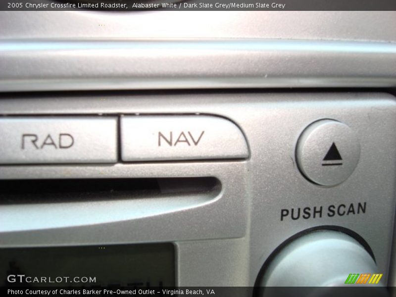 Alabaster White / Dark Slate Grey/Medium Slate Grey 2005 Chrysler Crossfire Limited Roadster