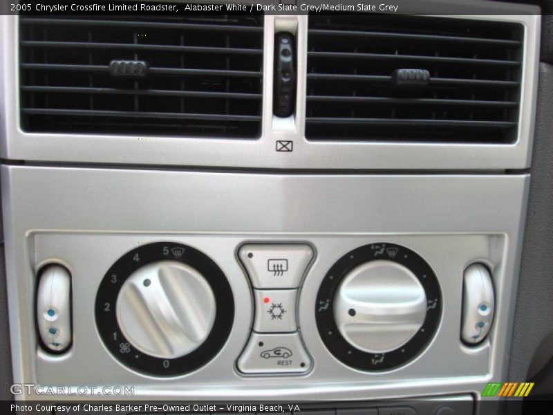 Alabaster White / Dark Slate Grey/Medium Slate Grey 2005 Chrysler Crossfire Limited Roadster