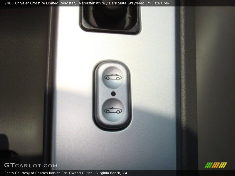 Alabaster White / Dark Slate Grey/Medium Slate Grey 2005 Chrysler Crossfire Limited Roadster