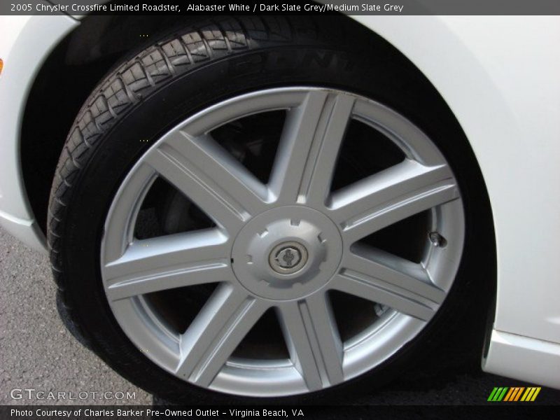 Alabaster White / Dark Slate Grey/Medium Slate Grey 2005 Chrysler Crossfire Limited Roadster