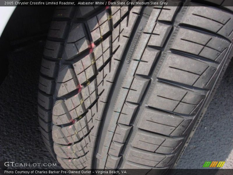 Alabaster White / Dark Slate Grey/Medium Slate Grey 2005 Chrysler Crossfire Limited Roadster