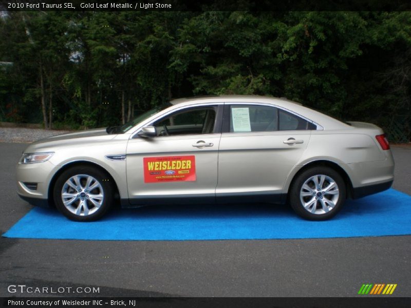 Gold Leaf Metallic / Light Stone 2010 Ford Taurus SEL