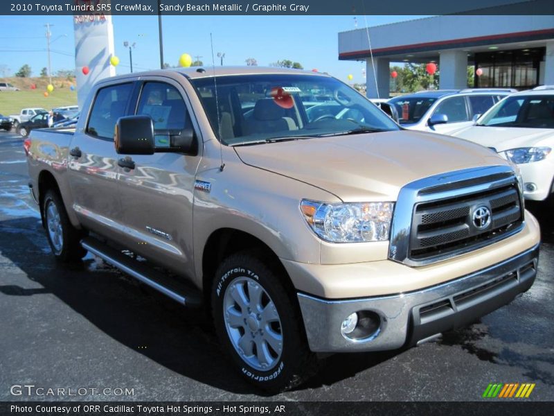 Sandy Beach Metallic / Graphite Gray 2010 Toyota Tundra SR5 CrewMax