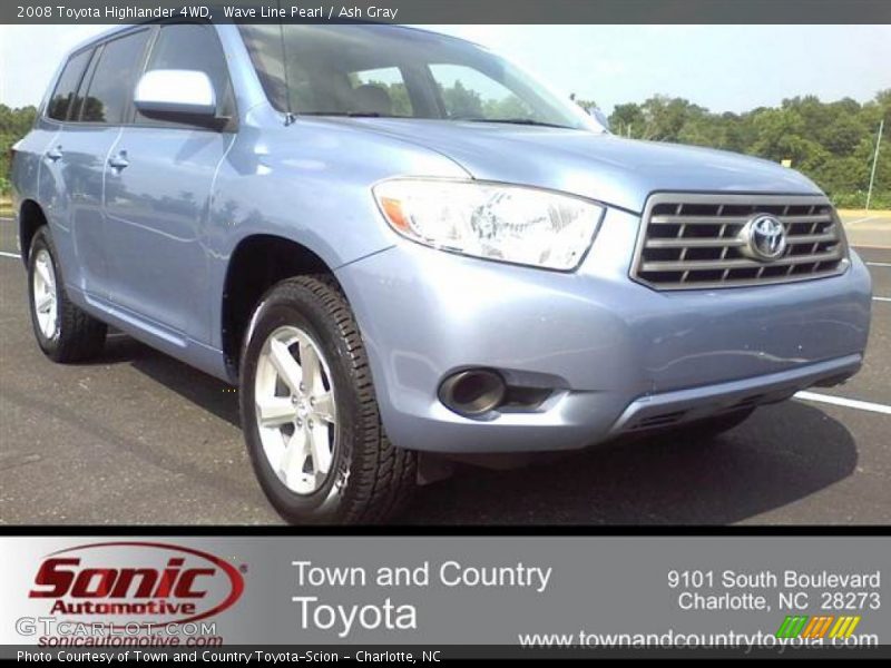 Wave Line Pearl / Ash Gray 2008 Toyota Highlander 4WD
