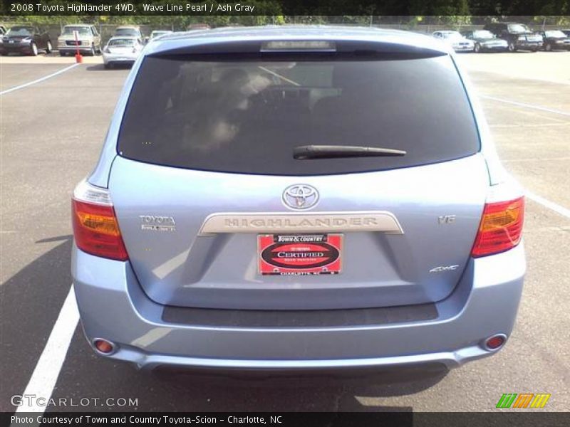 Wave Line Pearl / Ash Gray 2008 Toyota Highlander 4WD