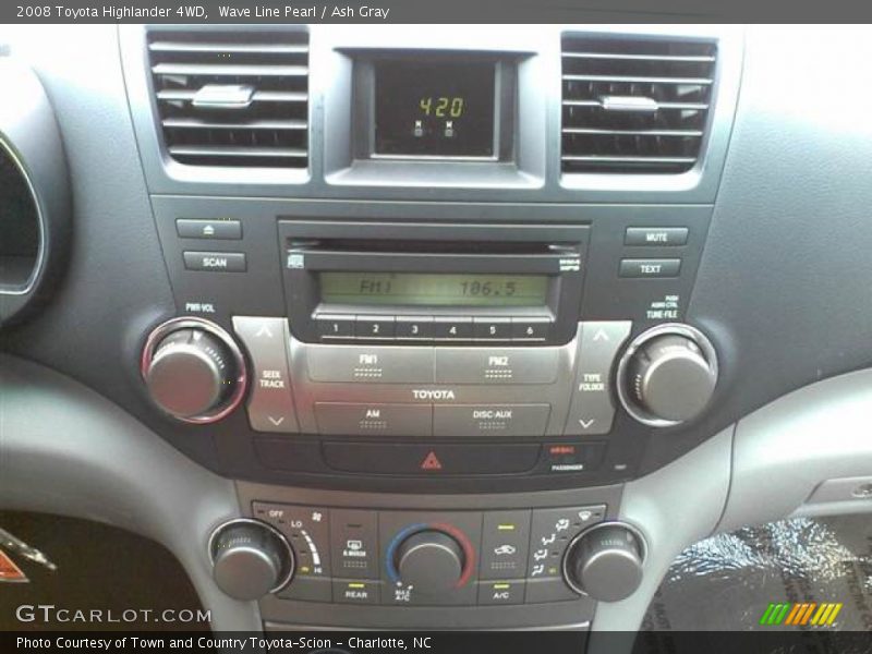 Wave Line Pearl / Ash Gray 2008 Toyota Highlander 4WD