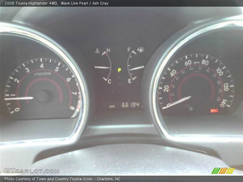 Wave Line Pearl / Ash Gray 2008 Toyota Highlander 4WD