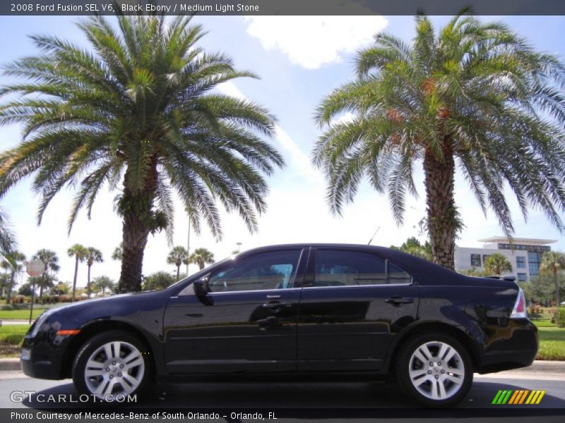 Black Ebony / Medium Light Stone 2008 Ford Fusion SEL V6