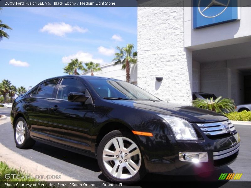 Black Ebony / Medium Light Stone 2008 Ford Fusion SEL V6