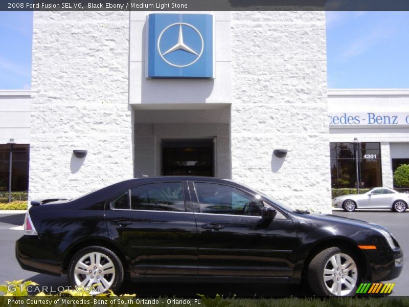 Black Ebony / Medium Light Stone 2008 Ford Fusion SEL V6