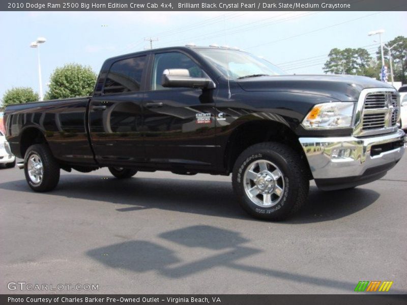 Brilliant Black Crystal Pearl / Dark Slate/Medium Graystone 2010 Dodge Ram 2500 Big Horn Edition Crew Cab 4x4