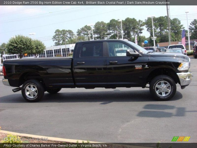 Brilliant Black Crystal Pearl / Dark Slate/Medium Graystone 2010 Dodge Ram 2500 Big Horn Edition Crew Cab 4x4