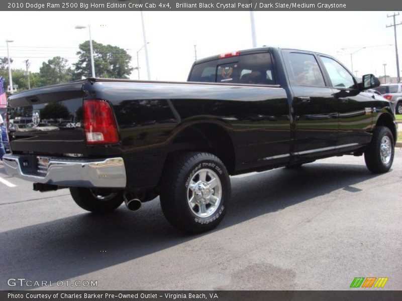 Brilliant Black Crystal Pearl / Dark Slate/Medium Graystone 2010 Dodge Ram 2500 Big Horn Edition Crew Cab 4x4