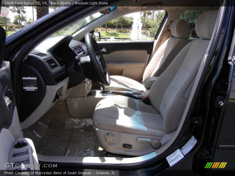 Black Ebony / Medium Light Stone 2008 Ford Fusion SEL V6
