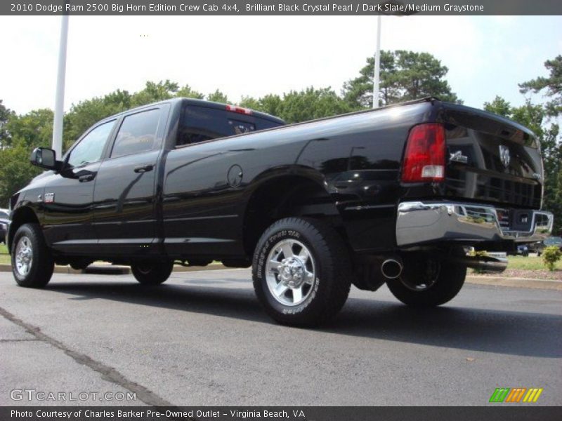 Brilliant Black Crystal Pearl / Dark Slate/Medium Graystone 2010 Dodge Ram 2500 Big Horn Edition Crew Cab 4x4