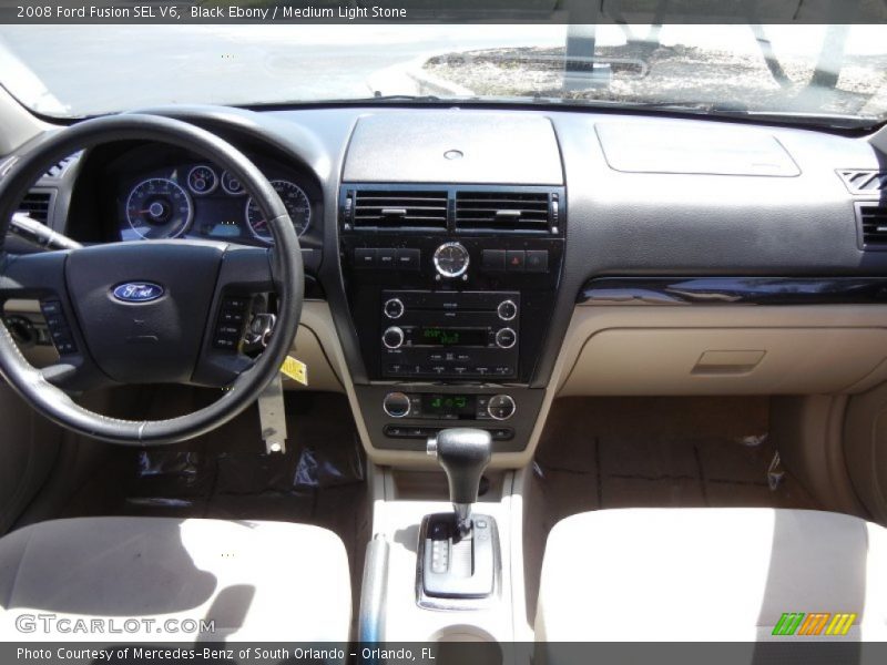 Black Ebony / Medium Light Stone 2008 Ford Fusion SEL V6
