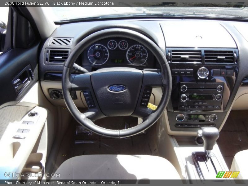 Black Ebony / Medium Light Stone 2008 Ford Fusion SEL V6
