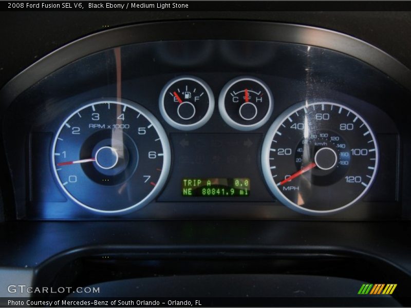 Black Ebony / Medium Light Stone 2008 Ford Fusion SEL V6