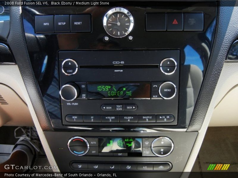 Black Ebony / Medium Light Stone 2008 Ford Fusion SEL V6