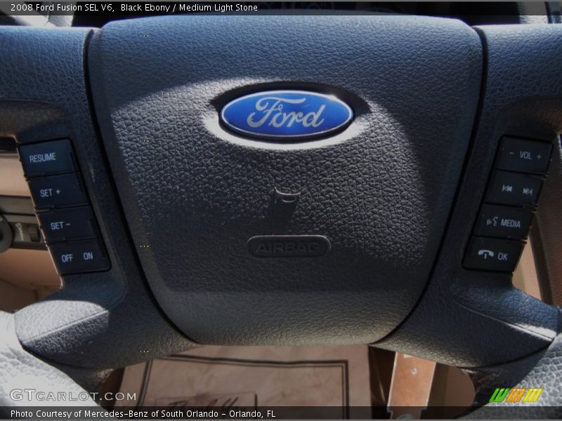 Black Ebony / Medium Light Stone 2008 Ford Fusion SEL V6