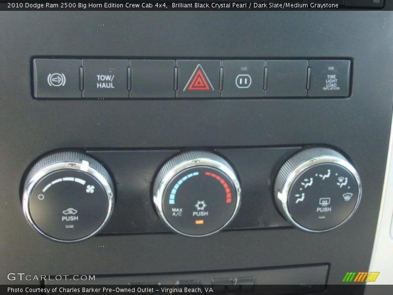 Brilliant Black Crystal Pearl / Dark Slate/Medium Graystone 2010 Dodge Ram 2500 Big Horn Edition Crew Cab 4x4