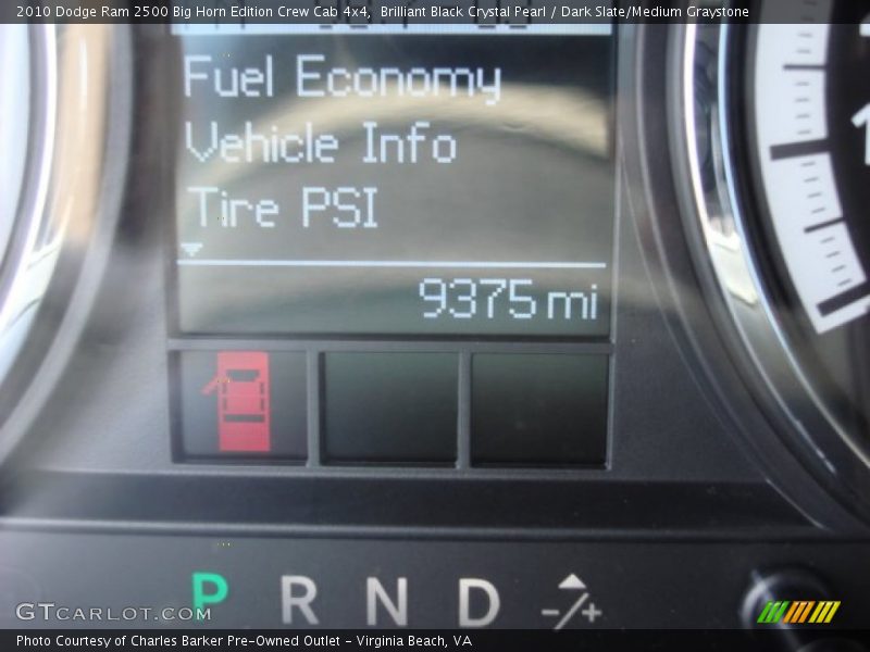 Brilliant Black Crystal Pearl / Dark Slate/Medium Graystone 2010 Dodge Ram 2500 Big Horn Edition Crew Cab 4x4