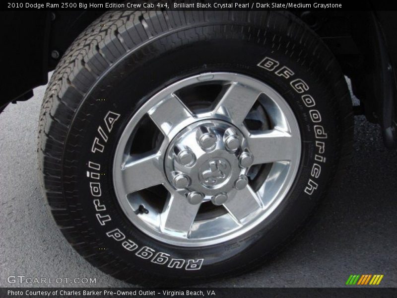 Brilliant Black Crystal Pearl / Dark Slate/Medium Graystone 2010 Dodge Ram 2500 Big Horn Edition Crew Cab 4x4
