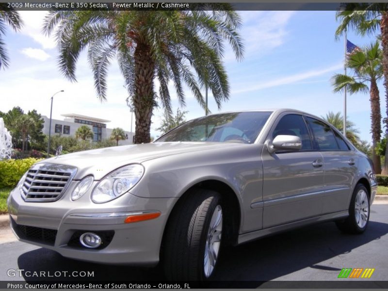 Pewter Metallic / Cashmere 2009 Mercedes-Benz E 350 Sedan