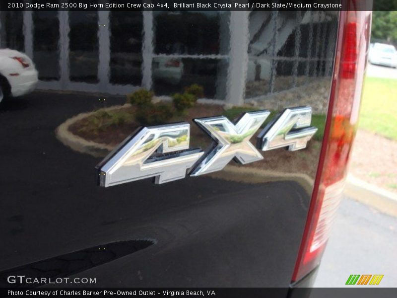 Brilliant Black Crystal Pearl / Dark Slate/Medium Graystone 2010 Dodge Ram 2500 Big Horn Edition Crew Cab 4x4