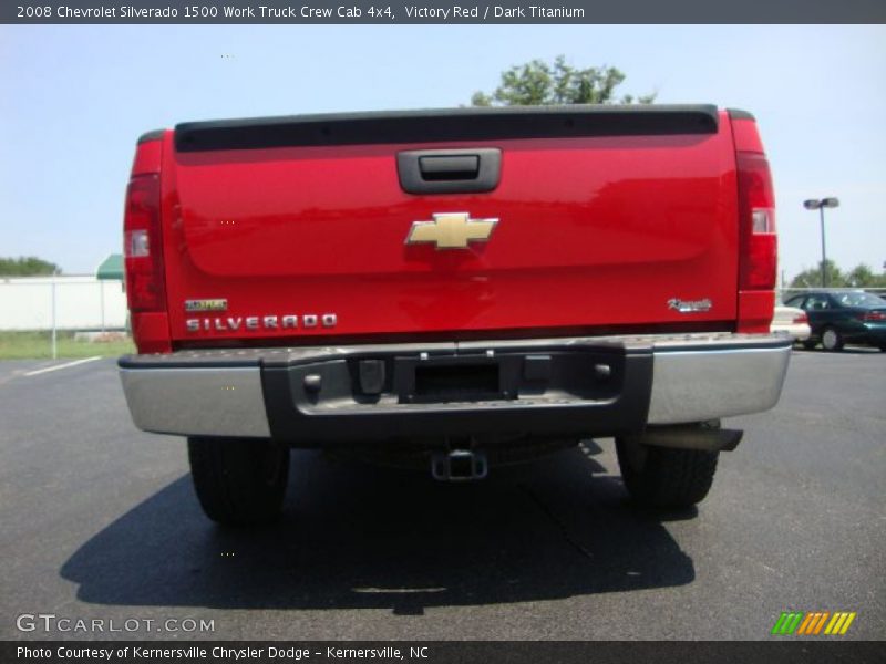 Victory Red / Dark Titanium 2008 Chevrolet Silverado 1500 Work Truck Crew Cab 4x4