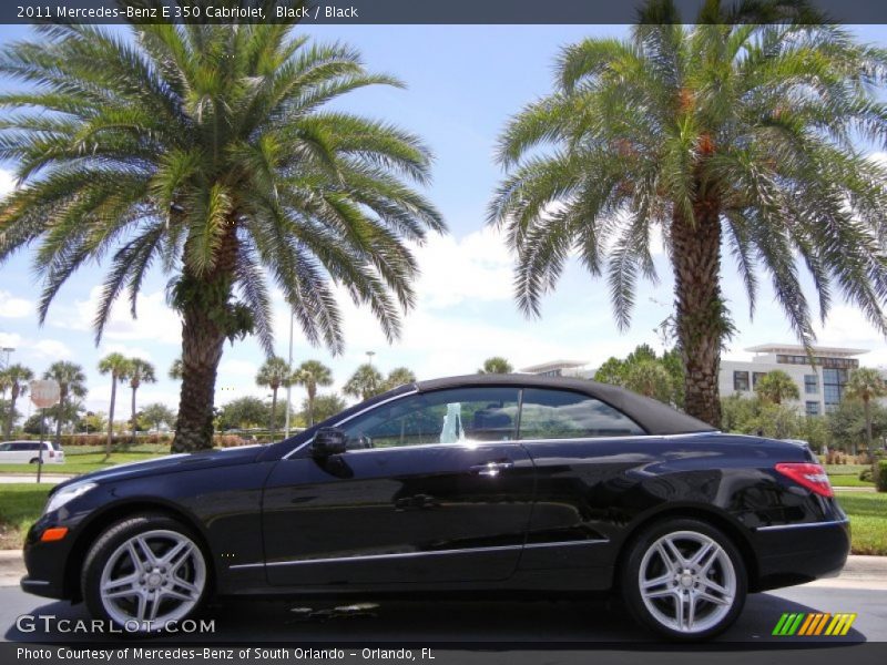 Black / Black 2011 Mercedes-Benz E 350 Cabriolet