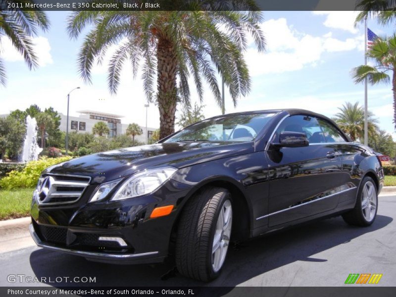 Black / Black 2011 Mercedes-Benz E 350 Cabriolet