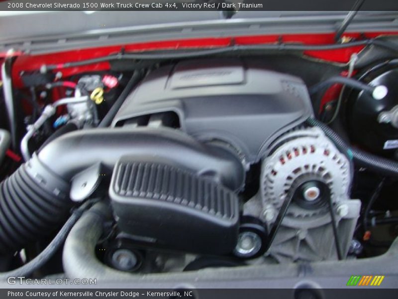 Victory Red / Dark Titanium 2008 Chevrolet Silverado 1500 Work Truck Crew Cab 4x4
