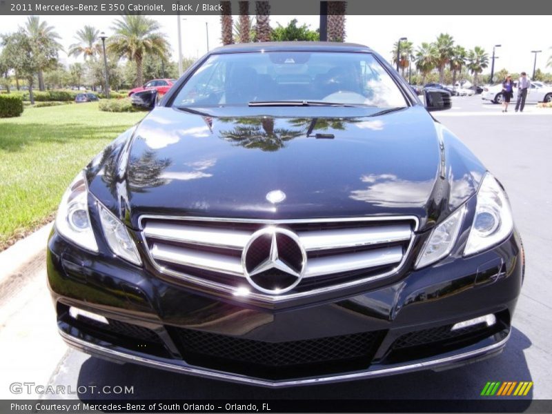 Black / Black 2011 Mercedes-Benz E 350 Cabriolet