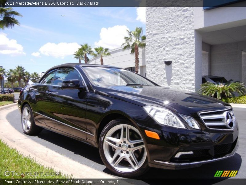 Black / Black 2011 Mercedes-Benz E 350 Cabriolet