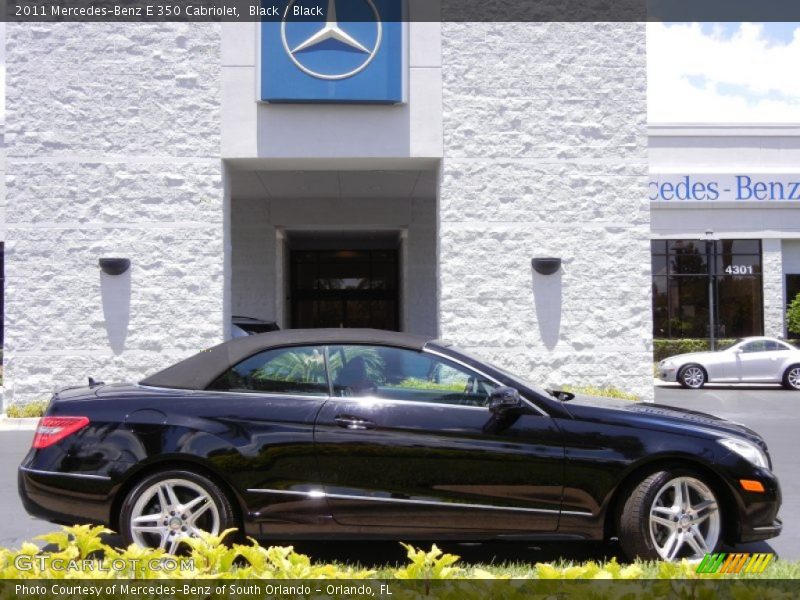 Black / Black 2011 Mercedes-Benz E 350 Cabriolet
