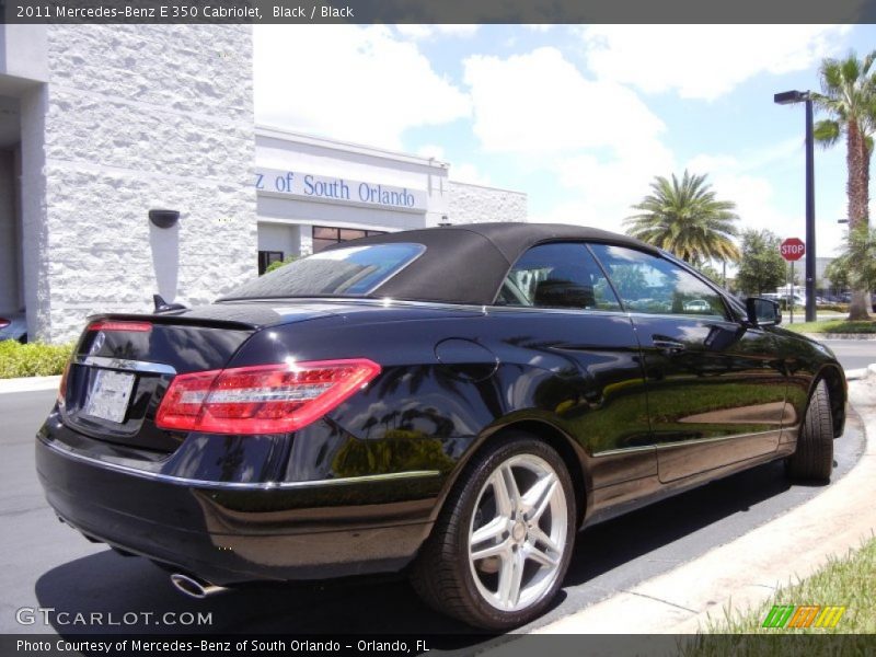 Black / Black 2011 Mercedes-Benz E 350 Cabriolet